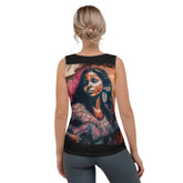 Strings Convey Her Heart Sublimation Cut & Sew Tank Top - Beyond T-shirts